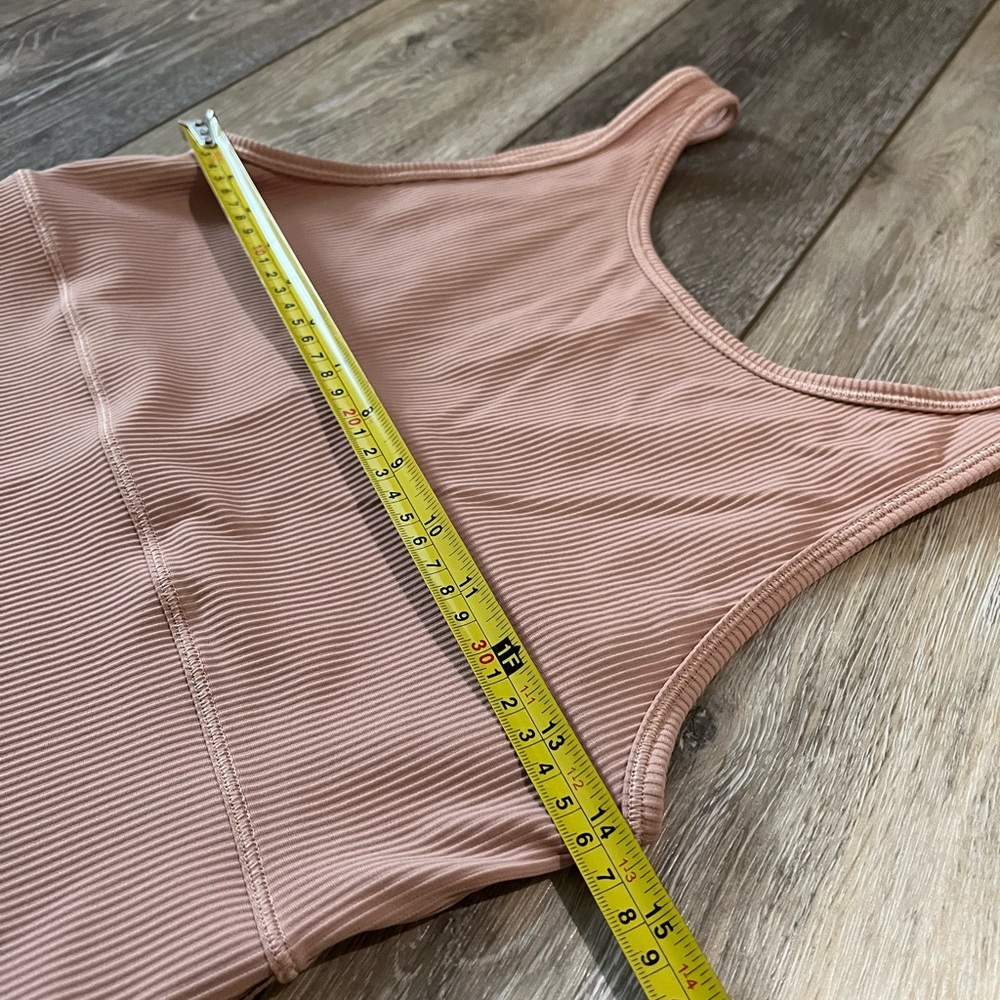Lululemon Athletica Power Pivot Ribbed Tank Top / Pink Clay - Picture 10 of 10